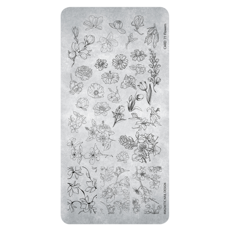 Stampingplate 71 Flowers
