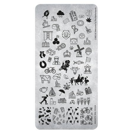 Stampingplate 81 Welcome to the Netherlands