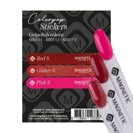 Colorpop Stickervel Gelpolish 600111 t/m 600113